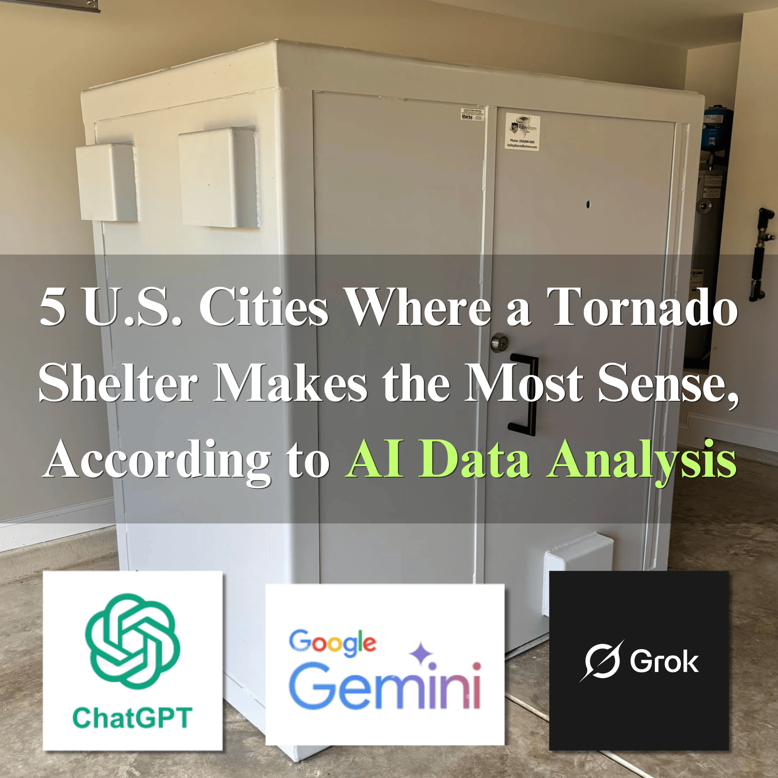 5 U.S. Cities Where a Tornado Shelter Makes the Most Sense, According to AI Data Analysis